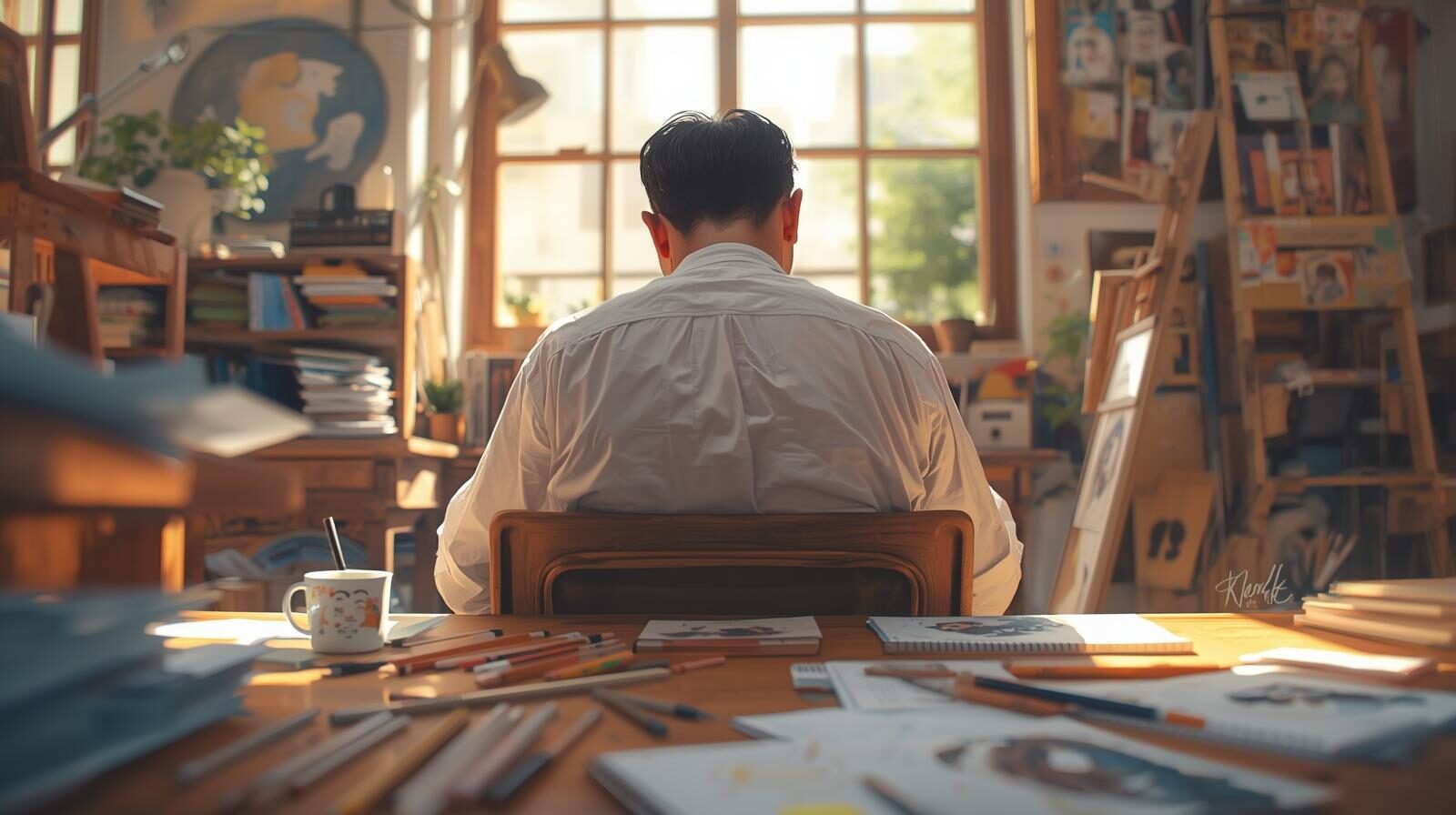 رسام الكاريكاتير رسام الكاريكاتير