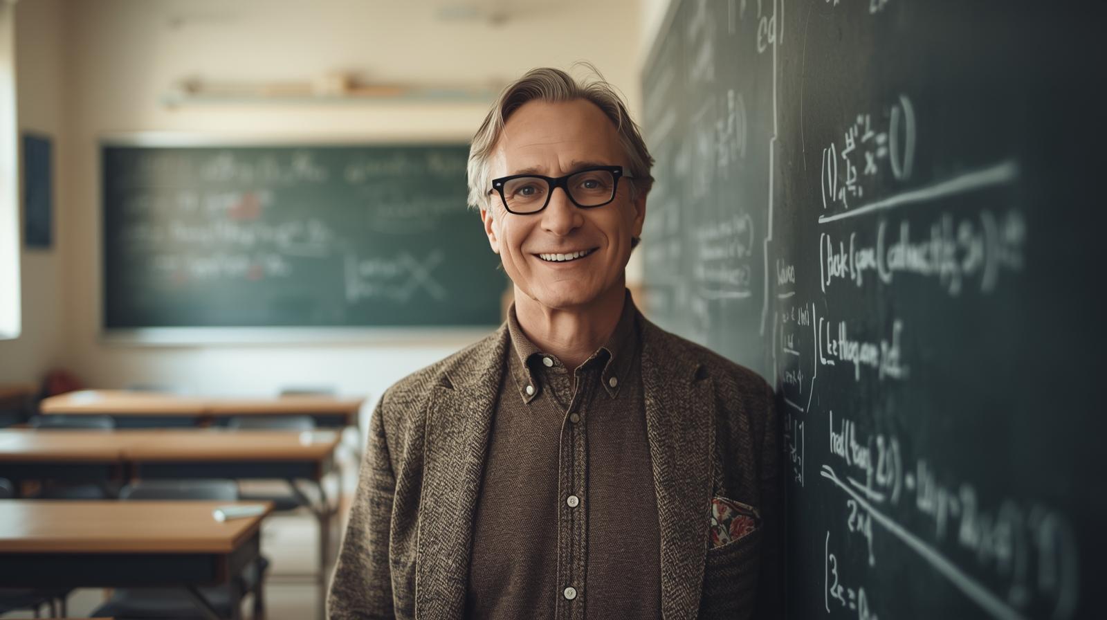 وصف معلم الرياضيات 