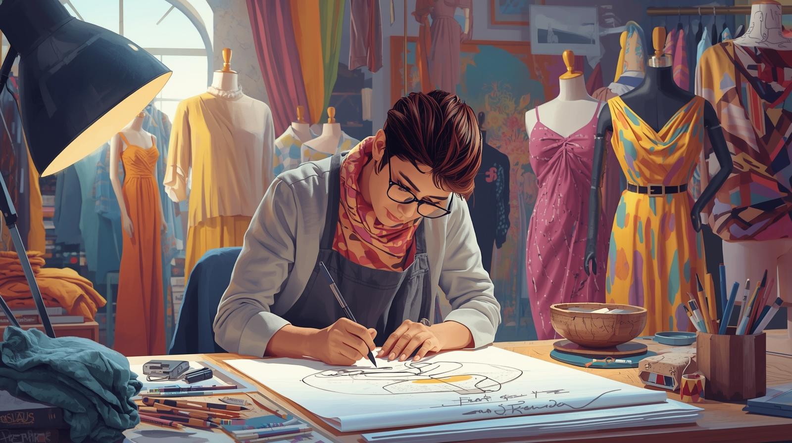 مهارات ومؤهلات مصمم الأزياء