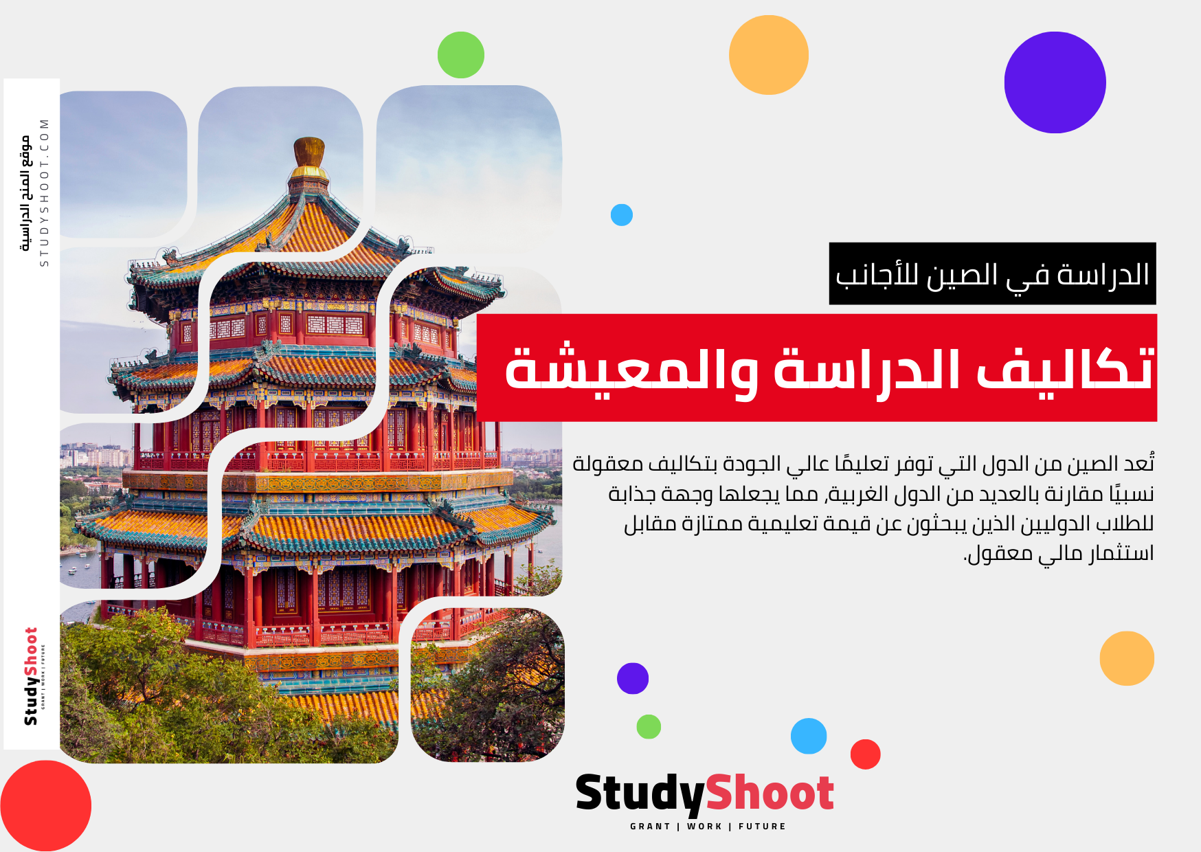 تكاليف الدراسة والمعيشة في الصين