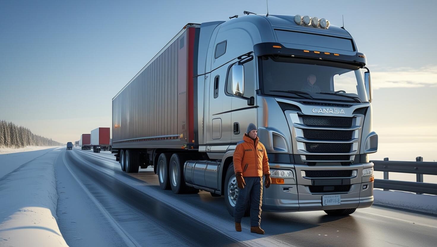 العمل في كندا كسائق شاحنة