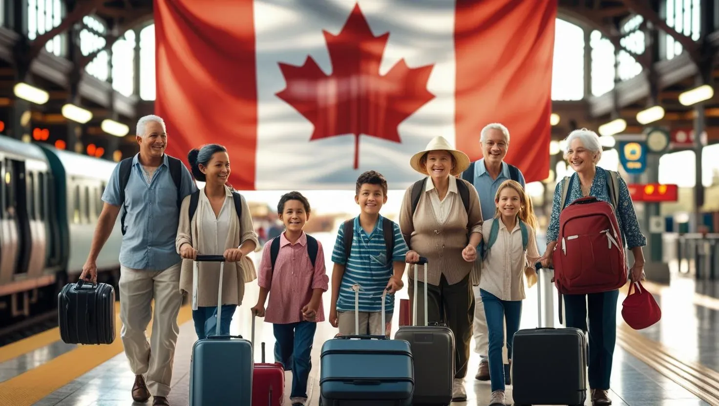 الهجرة العائلية الى كندا