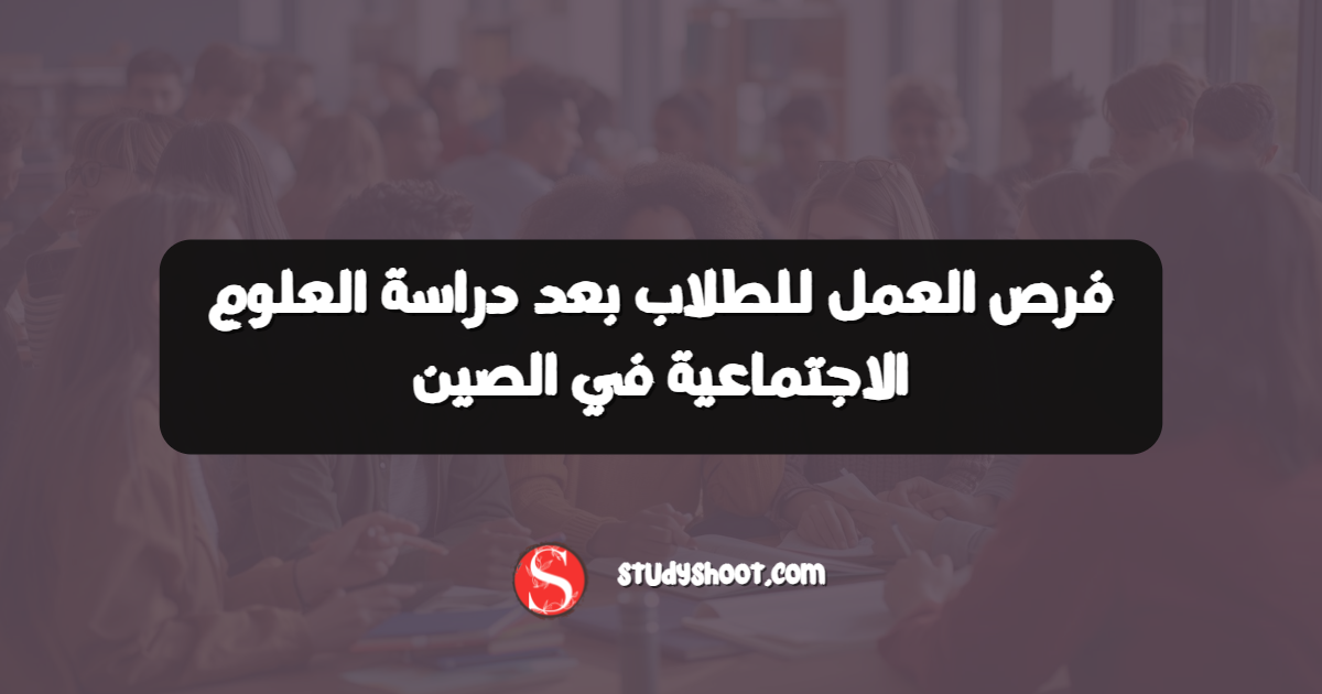 فرص العمل للطلاب بعد دراسة العلوم الاجتماعية في الصين