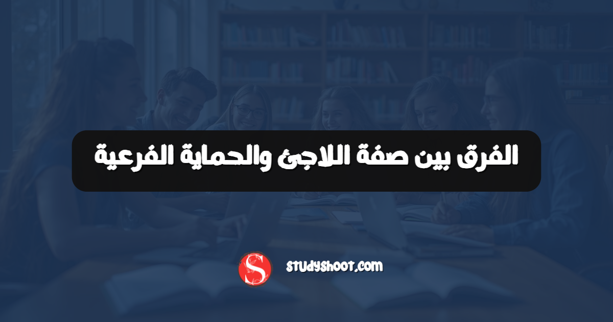 الفرق بين صفة اللاجئ والحماية الفرعية