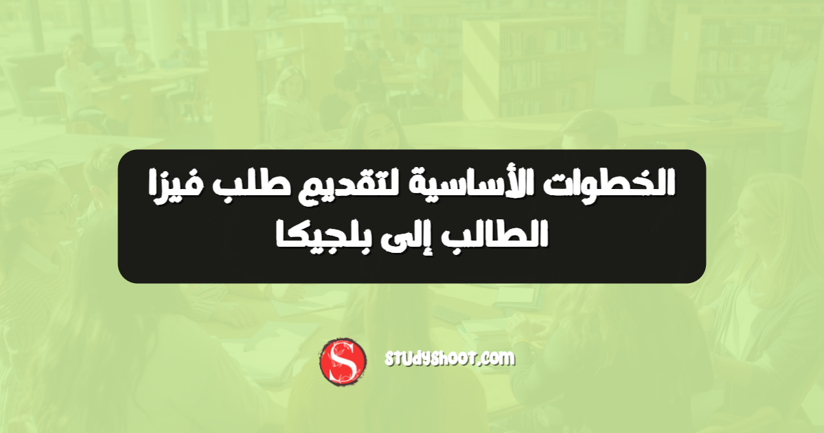 الخطوات الأساسية لتقديم طلب فيزا الطالب إلى بلجيكا
