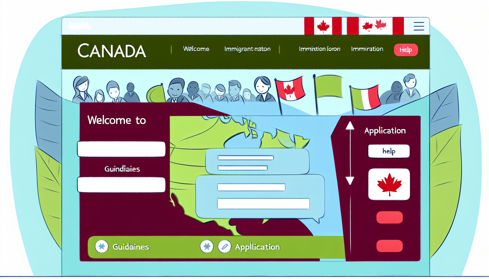 Summary of the official website for registration for immigration to Canada