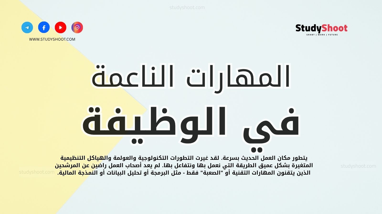 ماهي المهارات الناعمة في الوظيفة؟ وكيف ترفع من قيمتك في سوق العمل؟