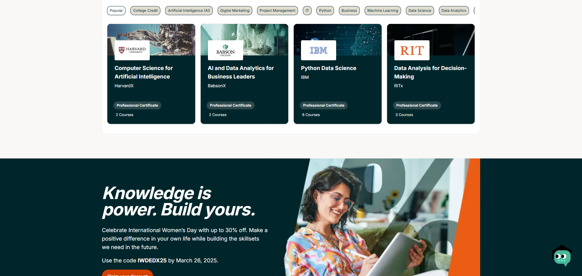 كيف تسجل في موقع إيدكس edx وتحصل على دورة مجانية