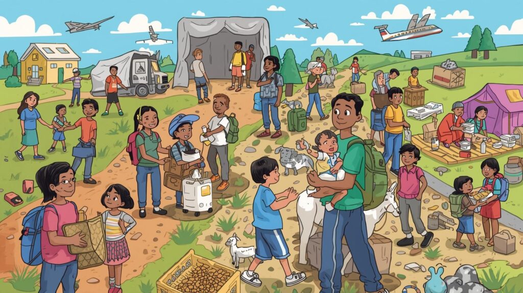 Humanitarian asylum in transit countries