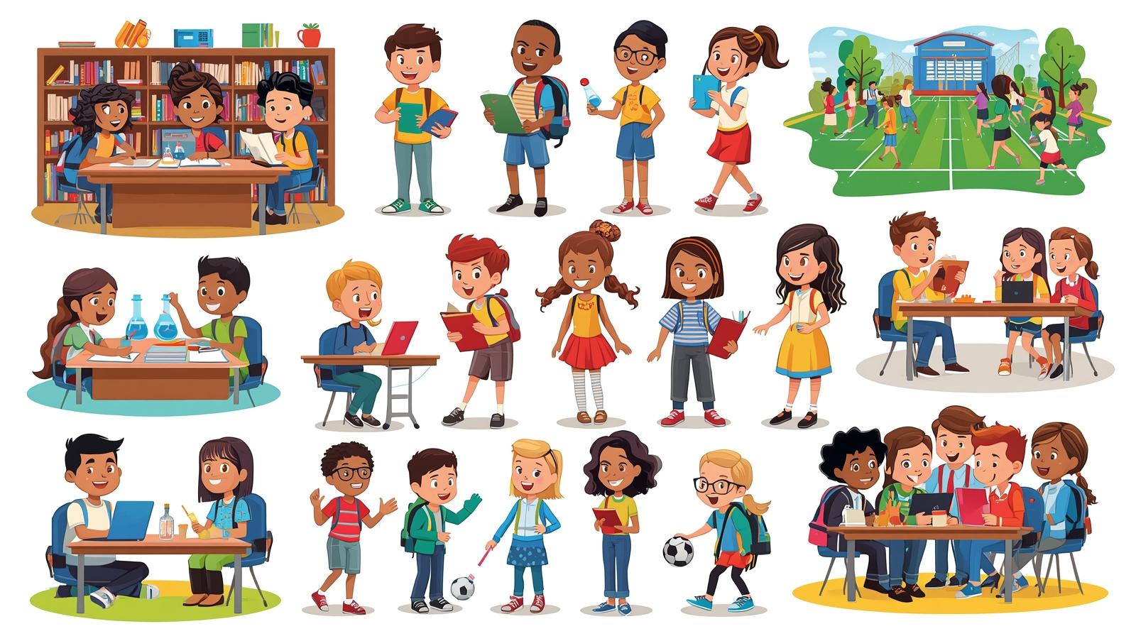 أنواع الأنشطة الطلابية الرئيسية: