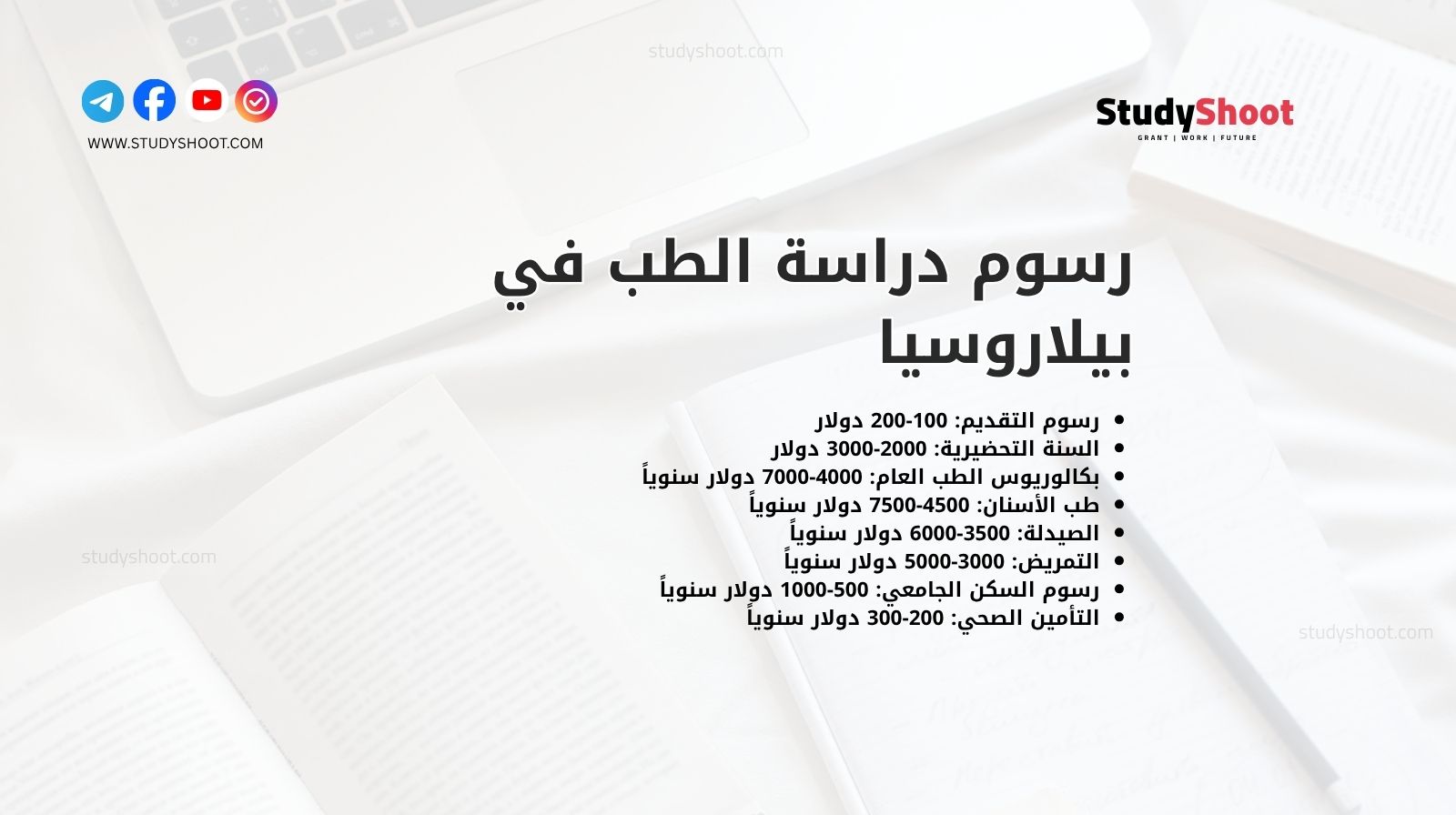 رسوم دراسة الطب في بيلاروسيا