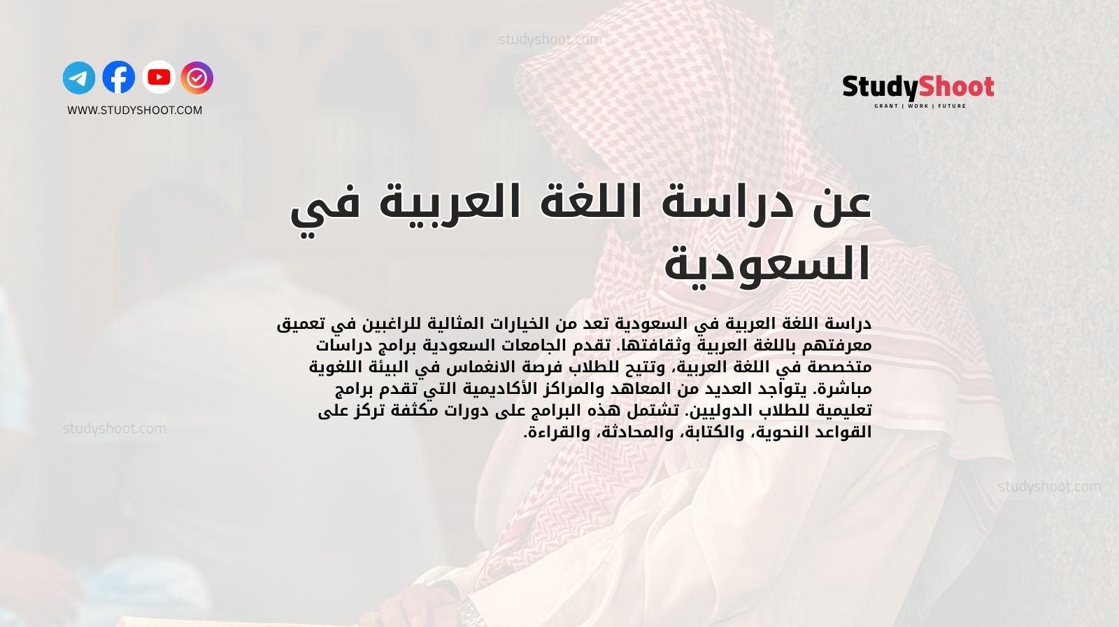 عن دراسة اللغة العربية في السعودية