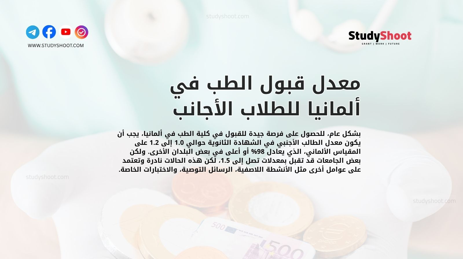 معدل قبول الطب في ألمانيا للطلاب الأجانب