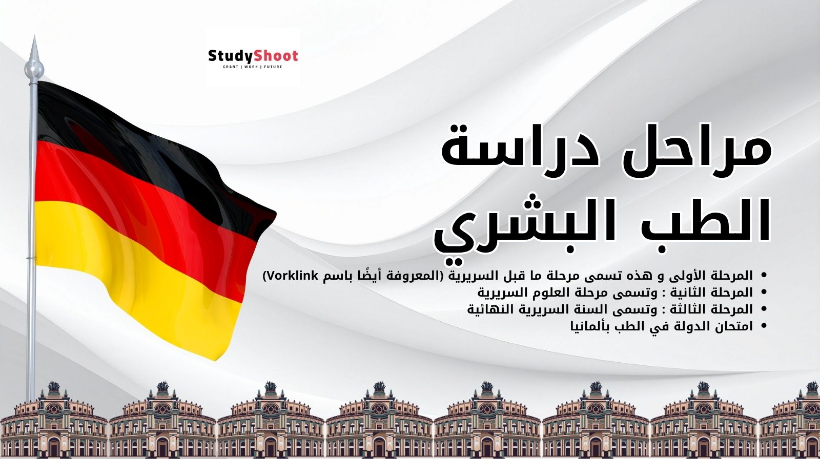 مراحل دراسة الطب البشري في المانيا