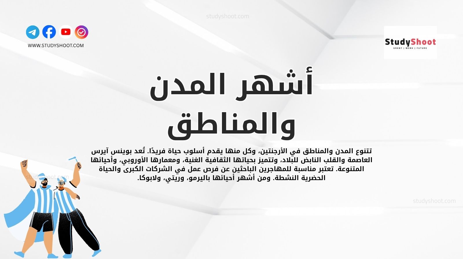 أشهر المدن والمناطق