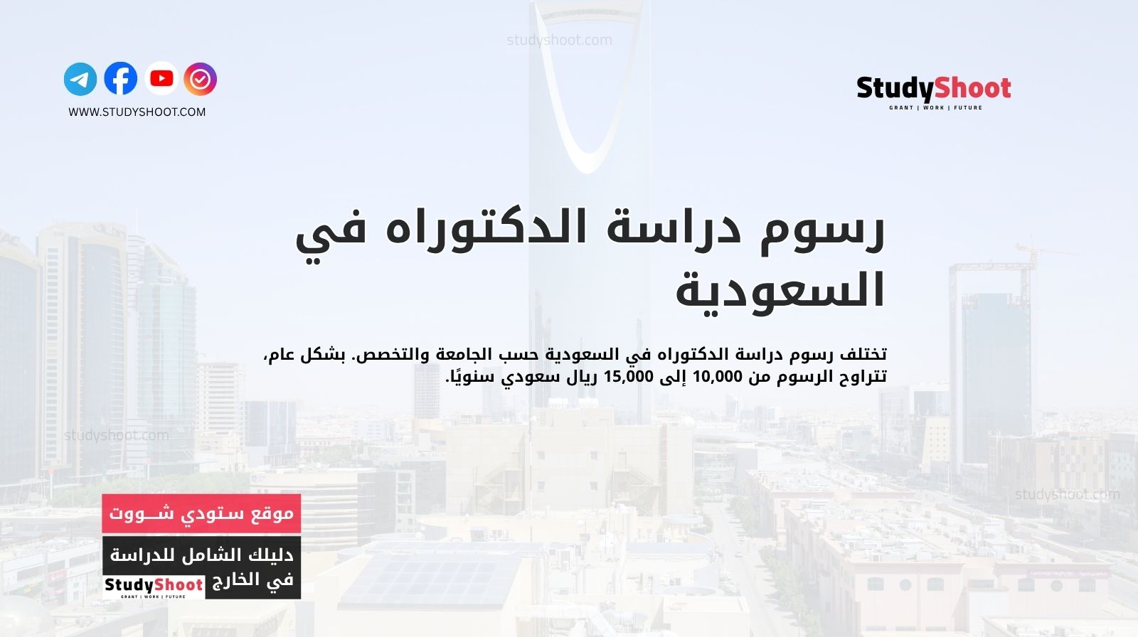 رسوم دراسة الدكتوراه في السعودية