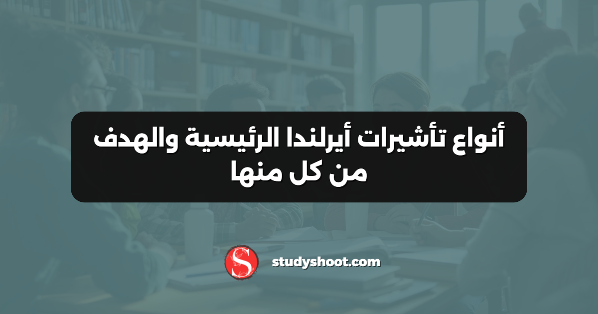 أنواع تأشيرات أيرلندا الرئيسية والهدف من كل منها