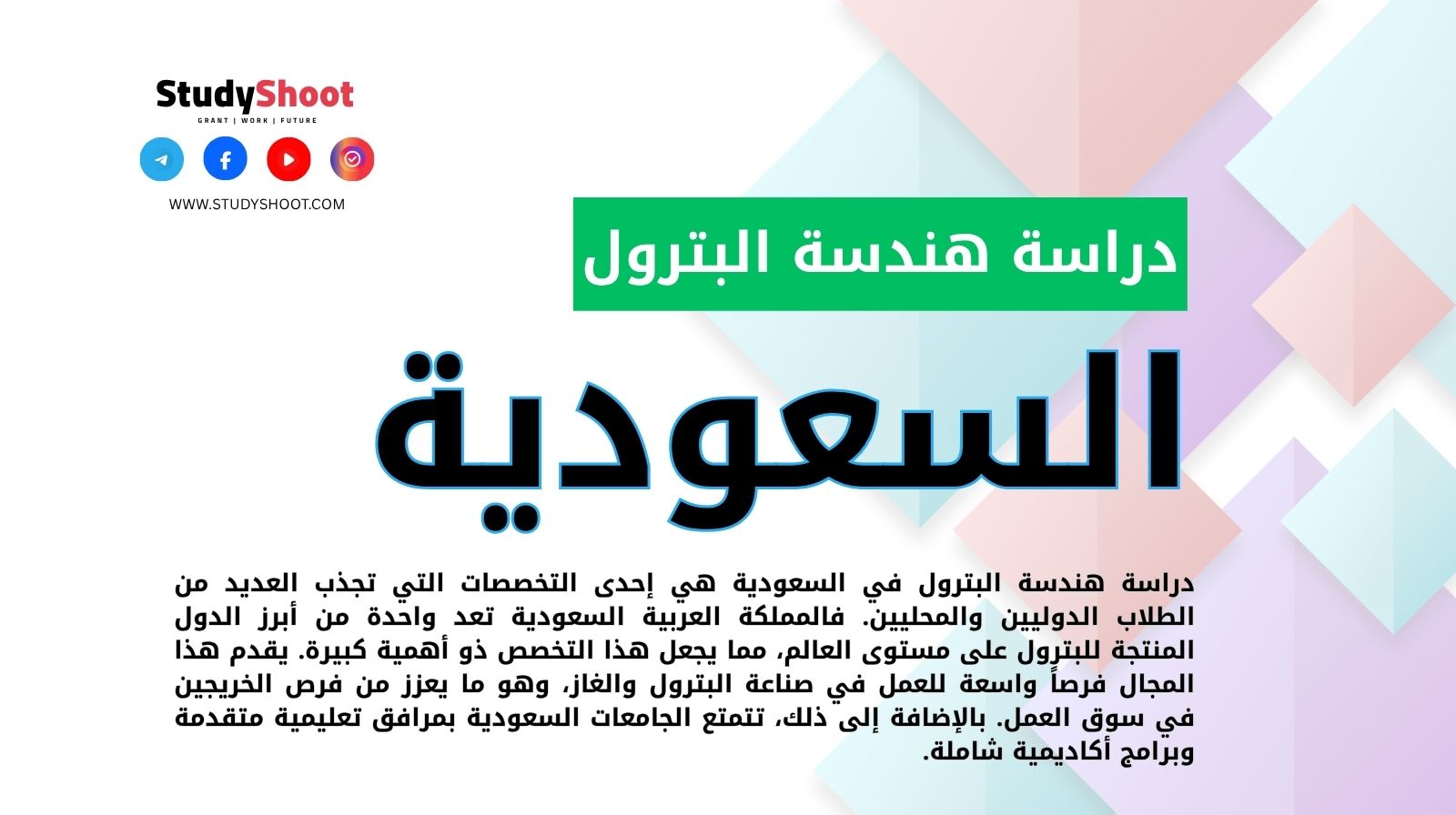 دراسة هندسة البترول في السعودية