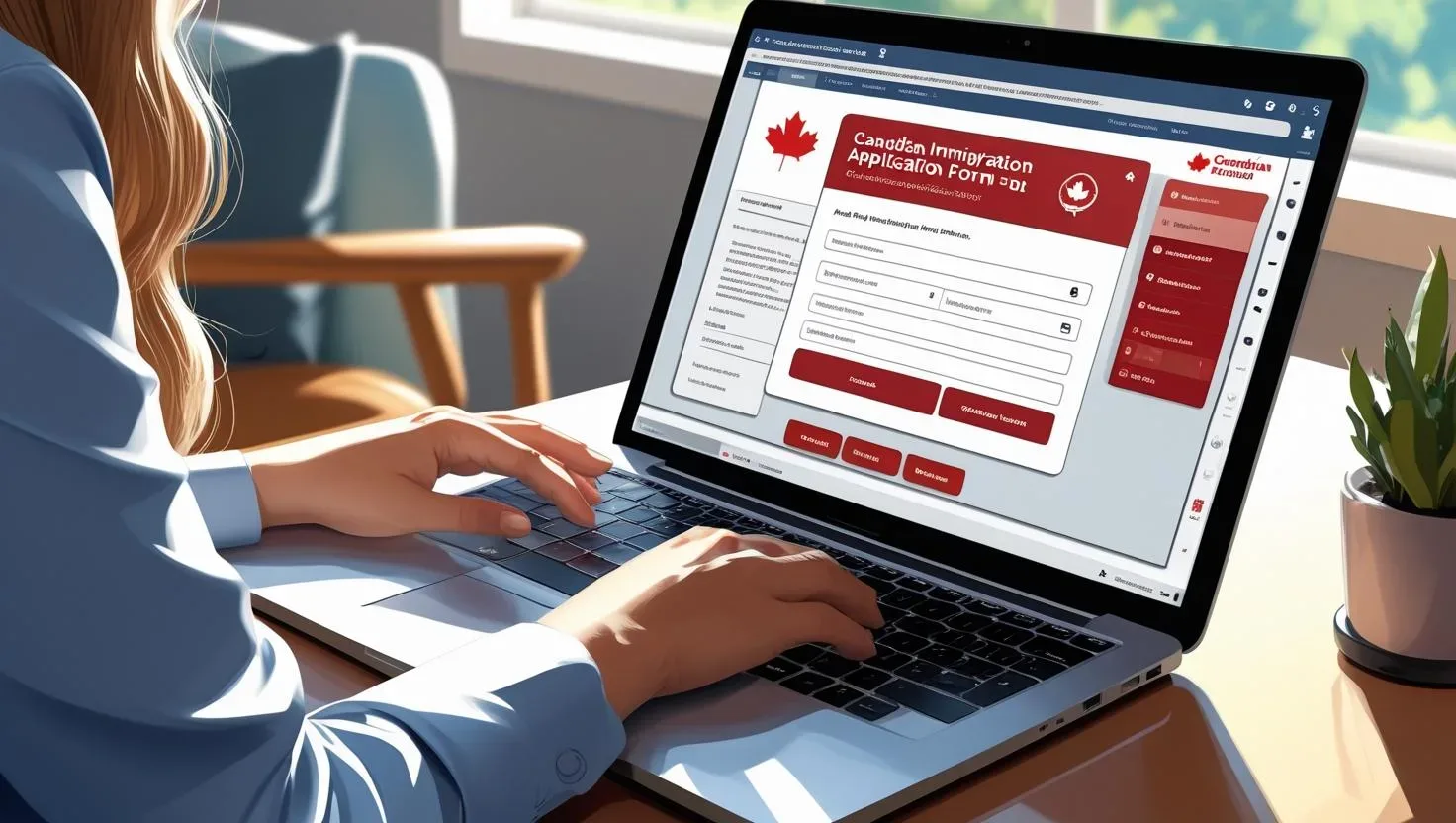 تقديم طلب هجرة إلى كندا اون لاين