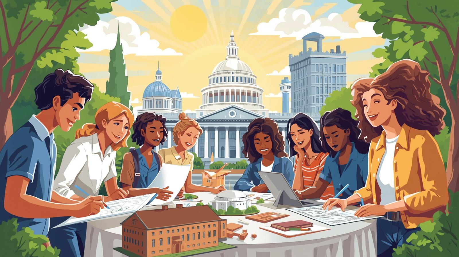 عن دراسة العمارة في أمريكا