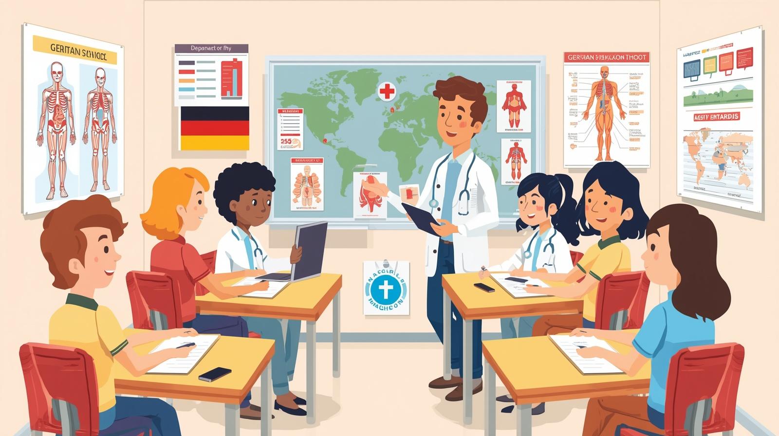 أهمية تعليم اللغة الألمانية الطبية