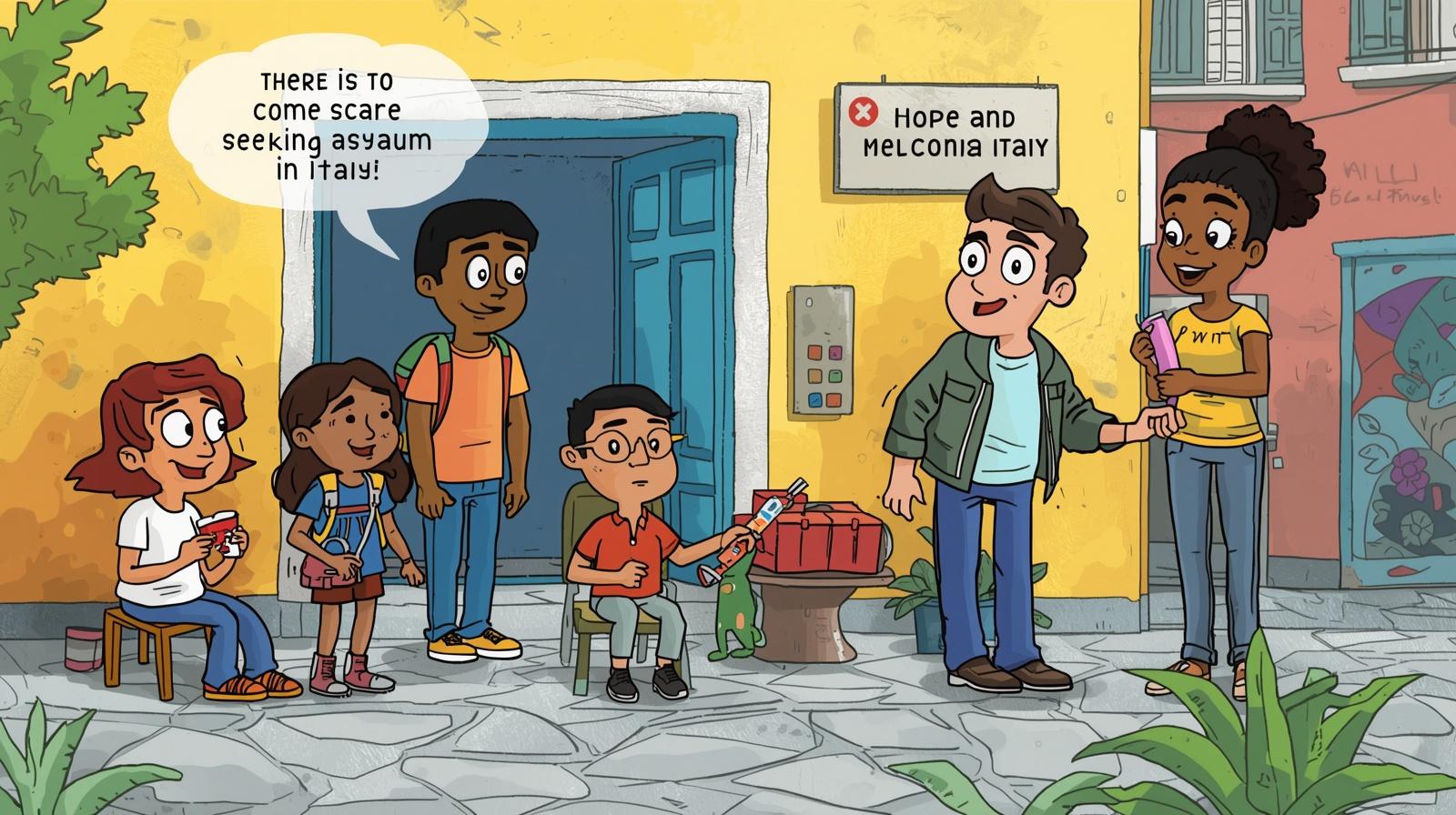 مراحل تقديم طلب اللجوء في إيطاليا