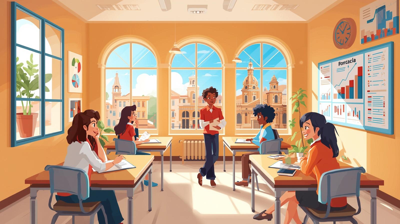 عن دراسة الاقتصاد في إسبانيا