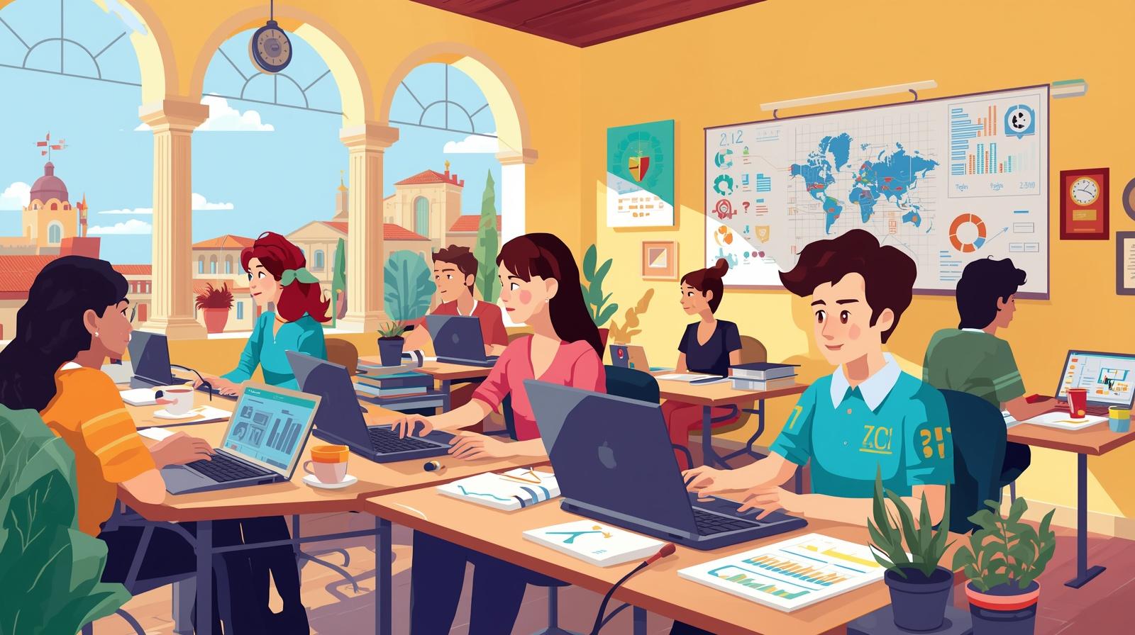 كيفية التسجيل لدراسة تخصص حاسبات ومعلومات في إسبانيا