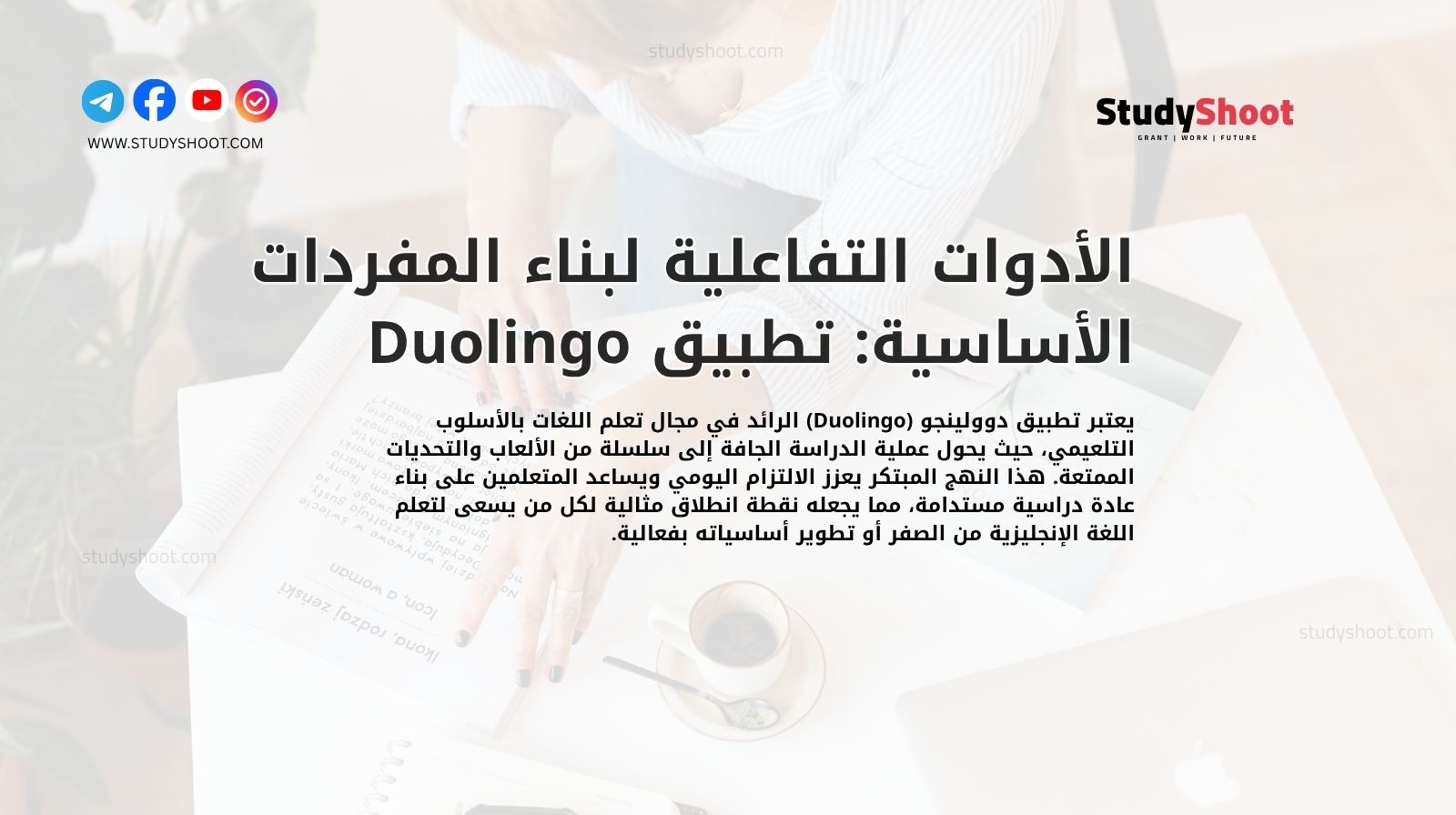 الأدوات التفاعلية لبناء المفردات الأساسية: تطبيق Duolingo