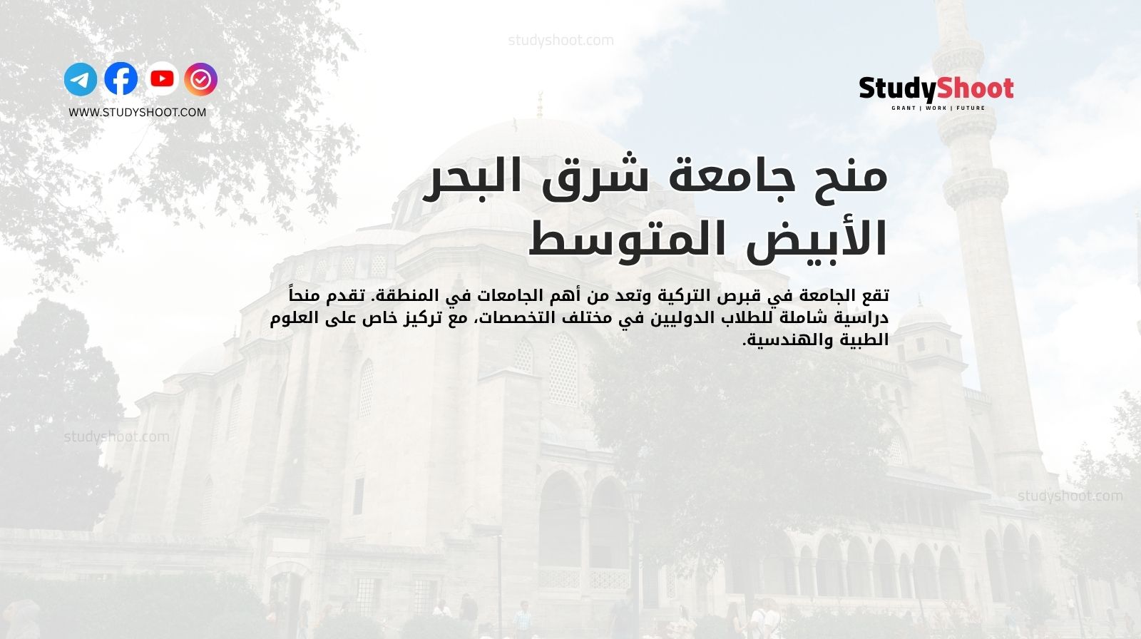 منح جامعة شرق البحر الأبيض المتوسط