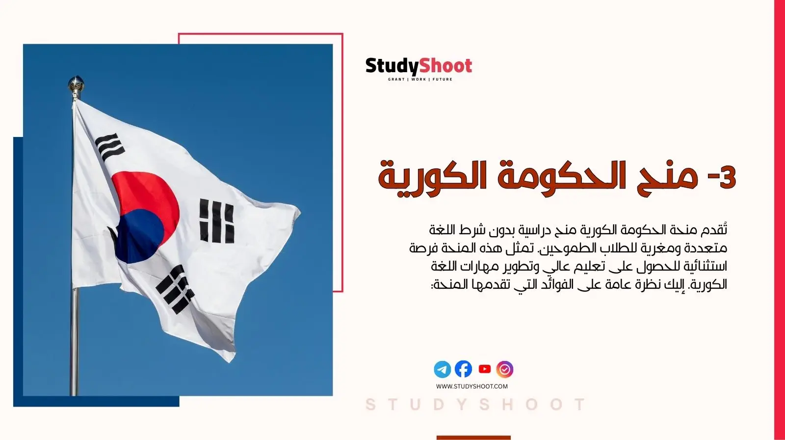 3- منح الحكومة الكورية