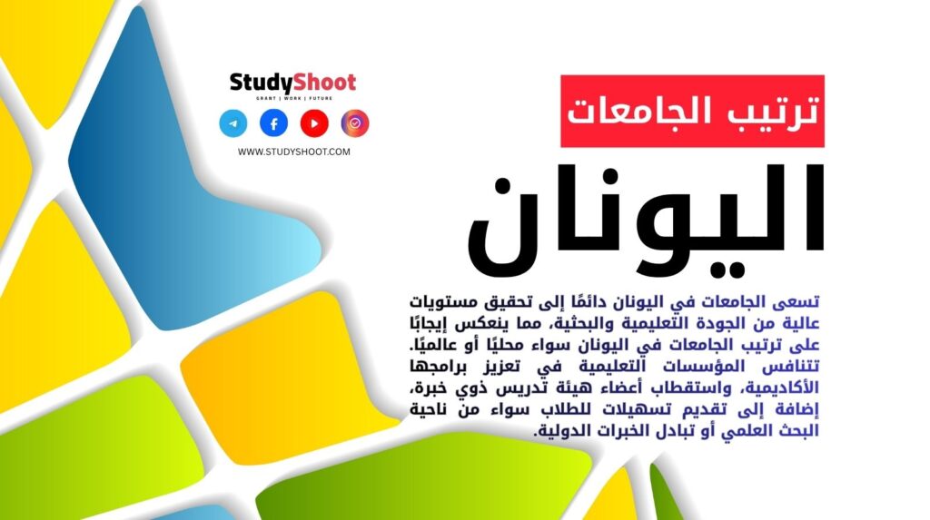 ترتيب الجامعات في اليونان