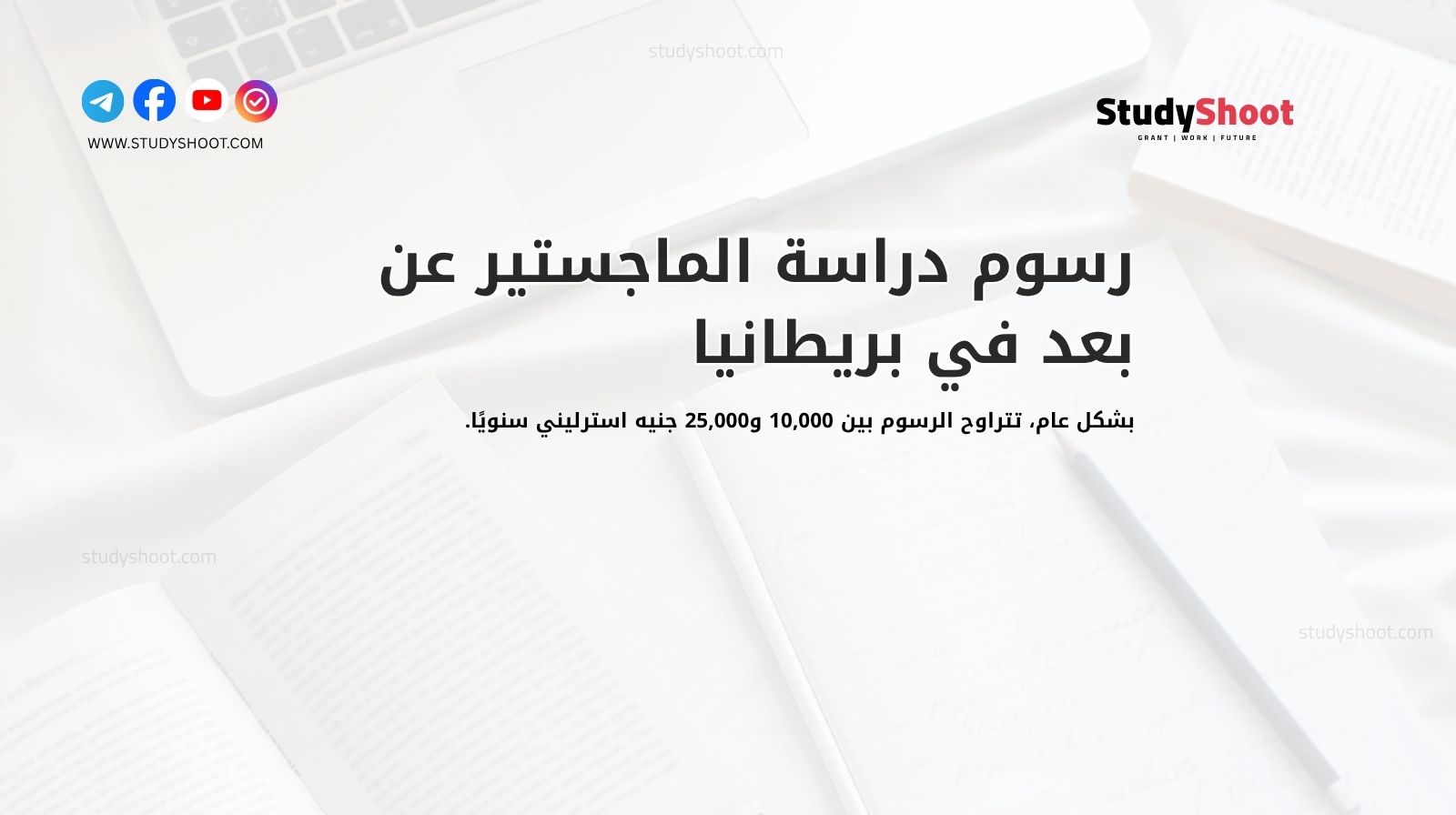 رسوم دراسة الماجستير عن بعد في بريطانيا
