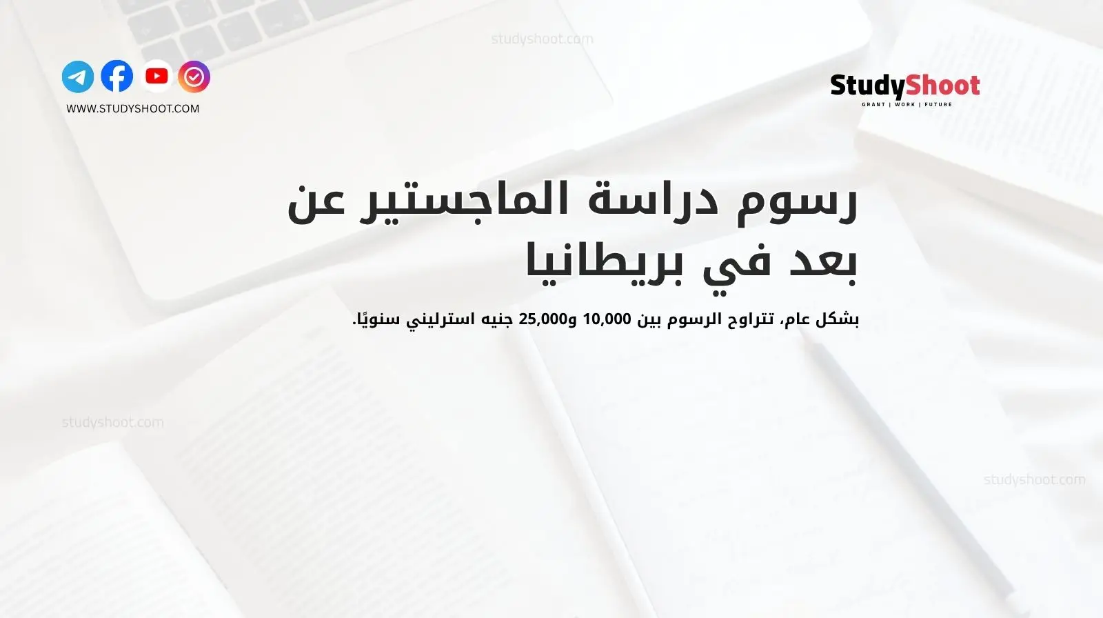 رسوم دراسة الماجستير عن بعد في بريطانيا