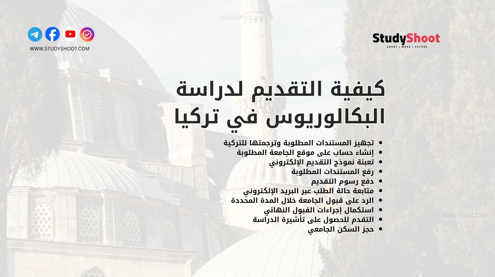 كيفية التقديم لدراسة البكالوريوس في تركيا