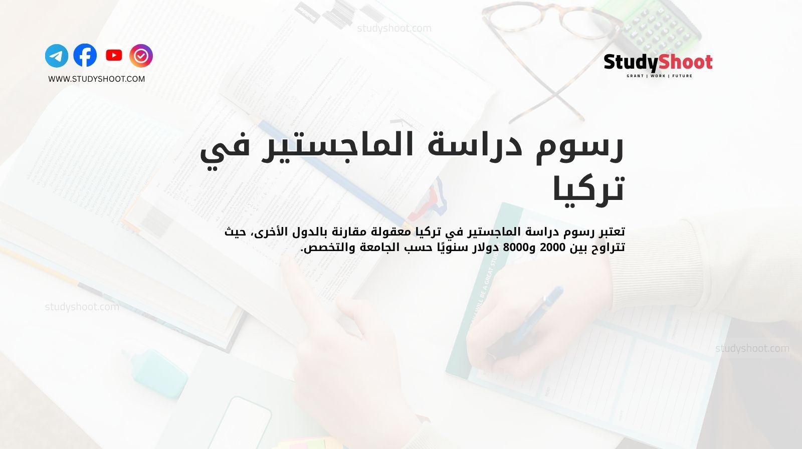 رسوم دراسة الماجستير في تركيا