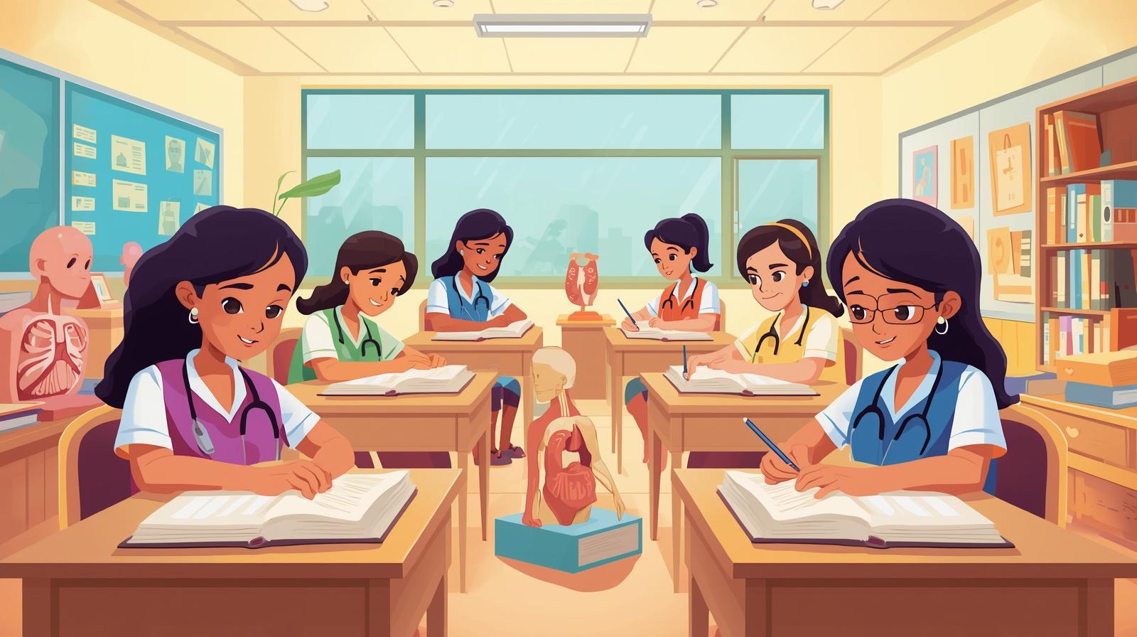 رسوم دراسة التمريض في الهند