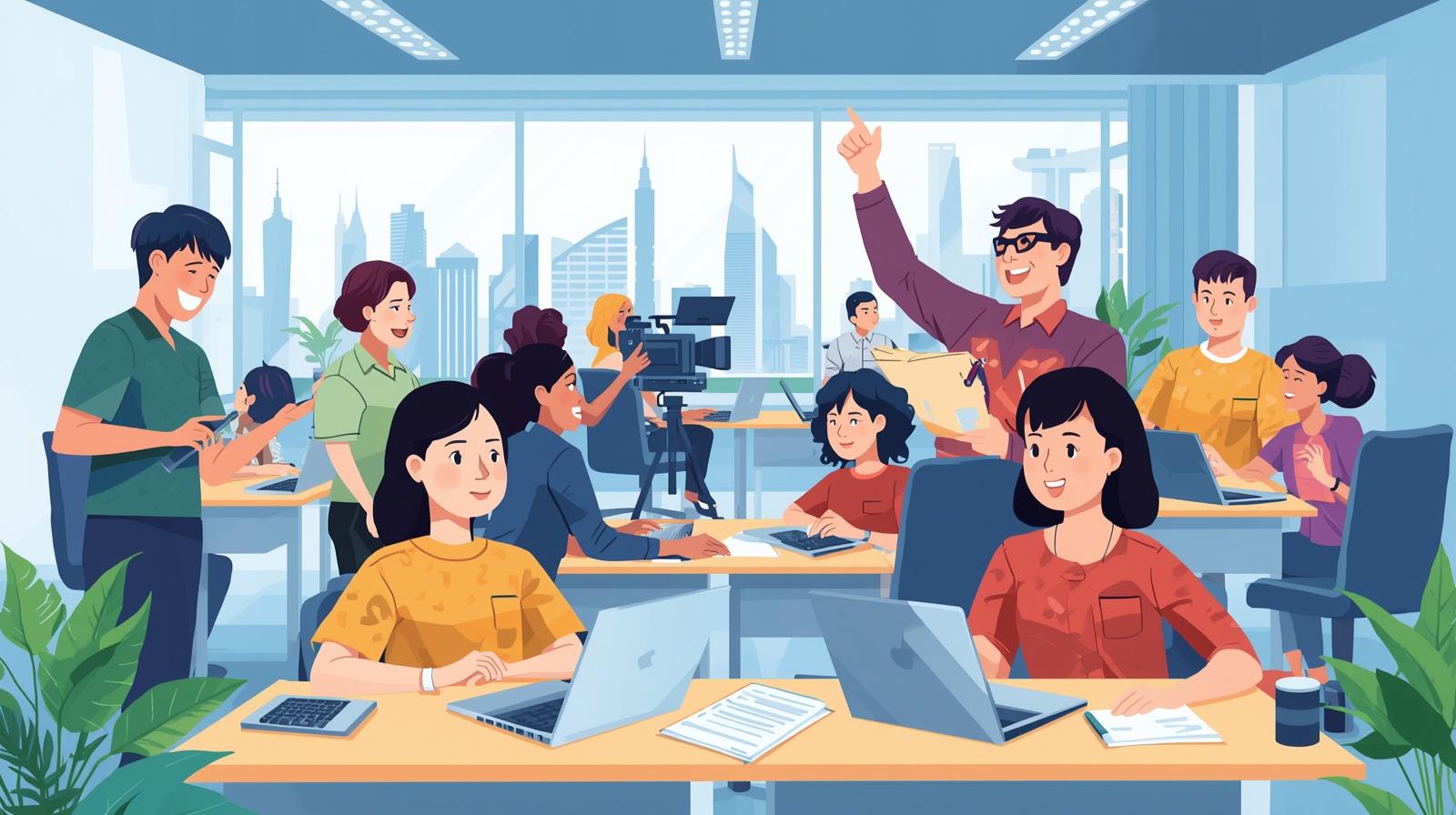 عن دراسة الصحافة في تايوان