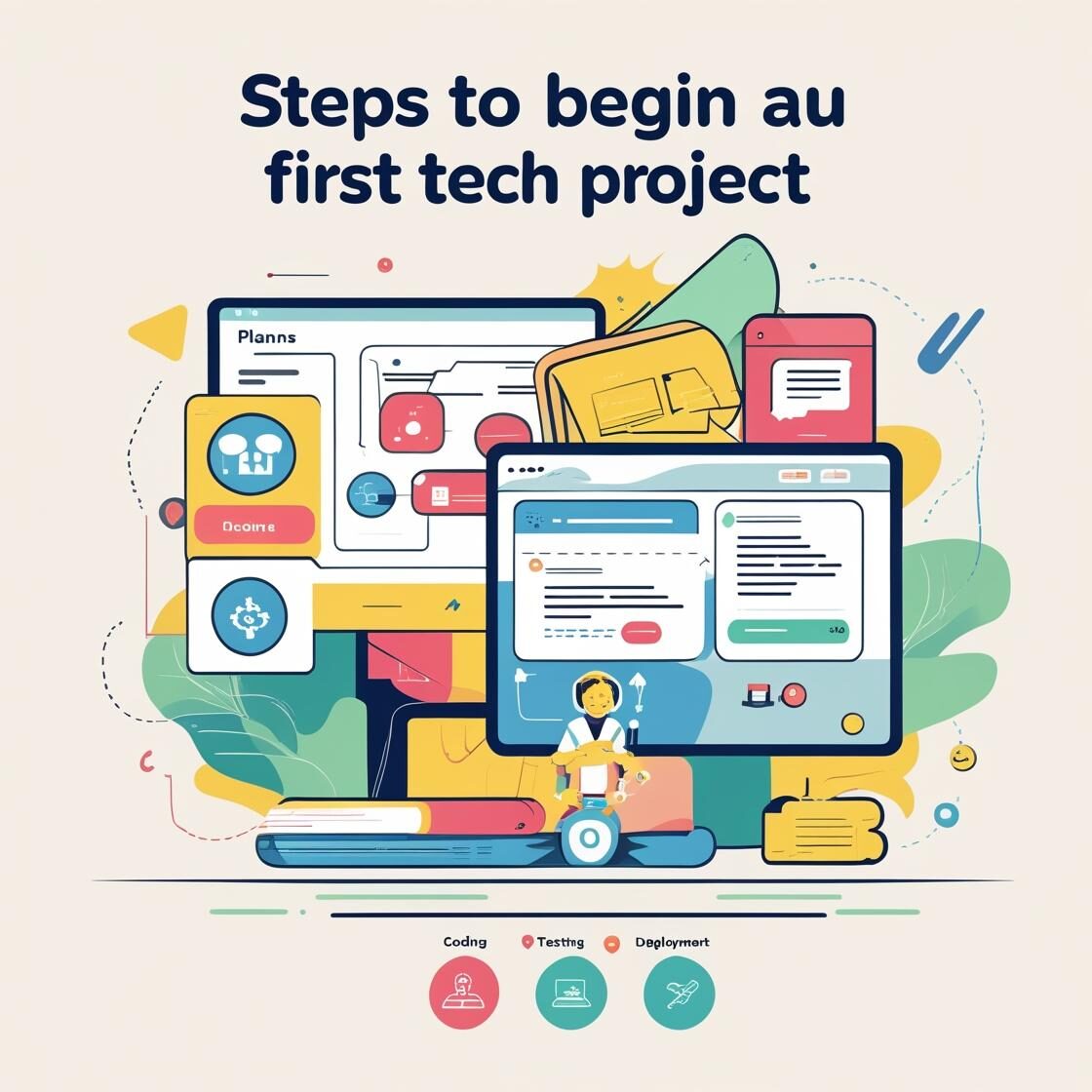 كيف تبدأ  مشروع تقني في 12 خطوة عملية