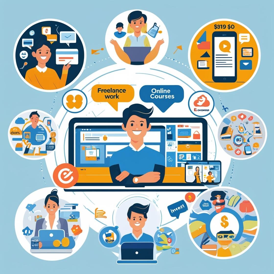 كيف تبني مصدر دخل إضافي من الإنترنت؟