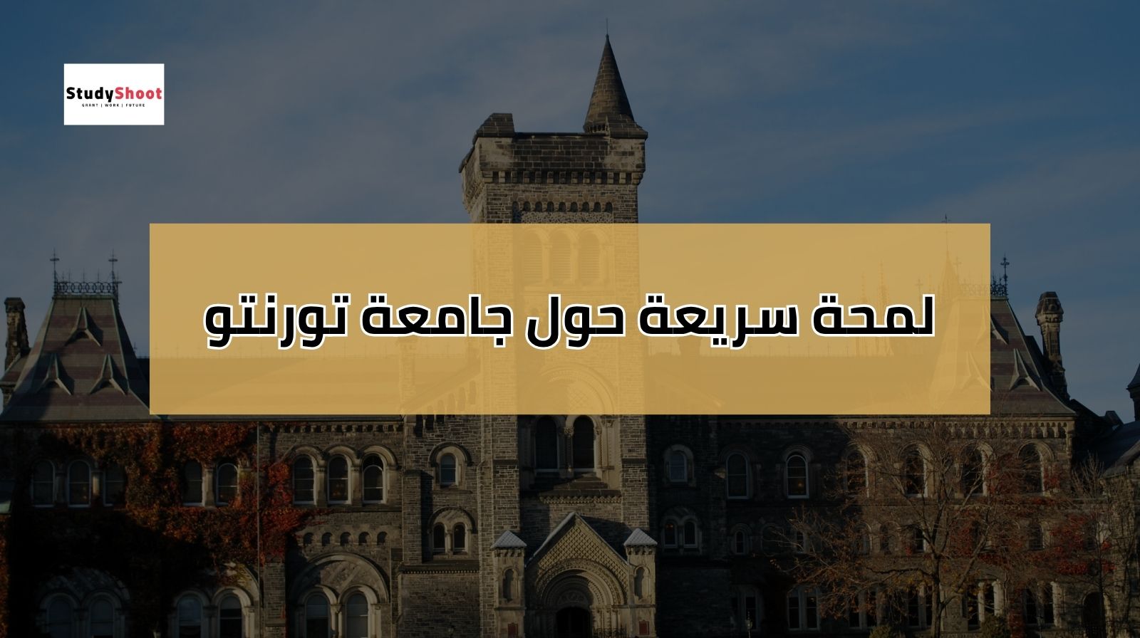 لمحة سريعة حول جامعة تورنتو