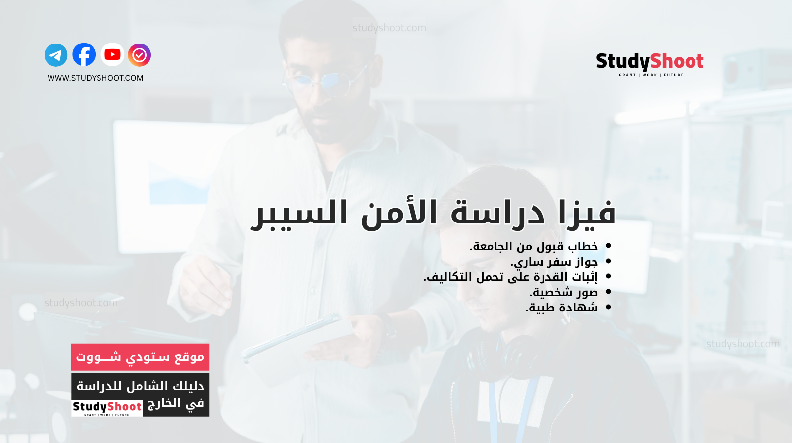 فيزا دراسة الأمن السيبراني