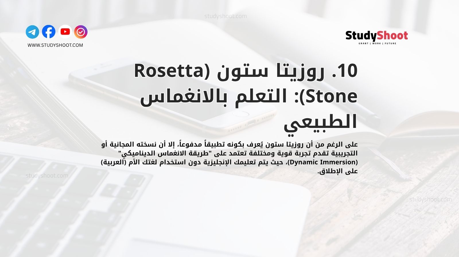 10. روزيتا ستون (Rosetta Stone): التعلم بالانغماس الطبيعي