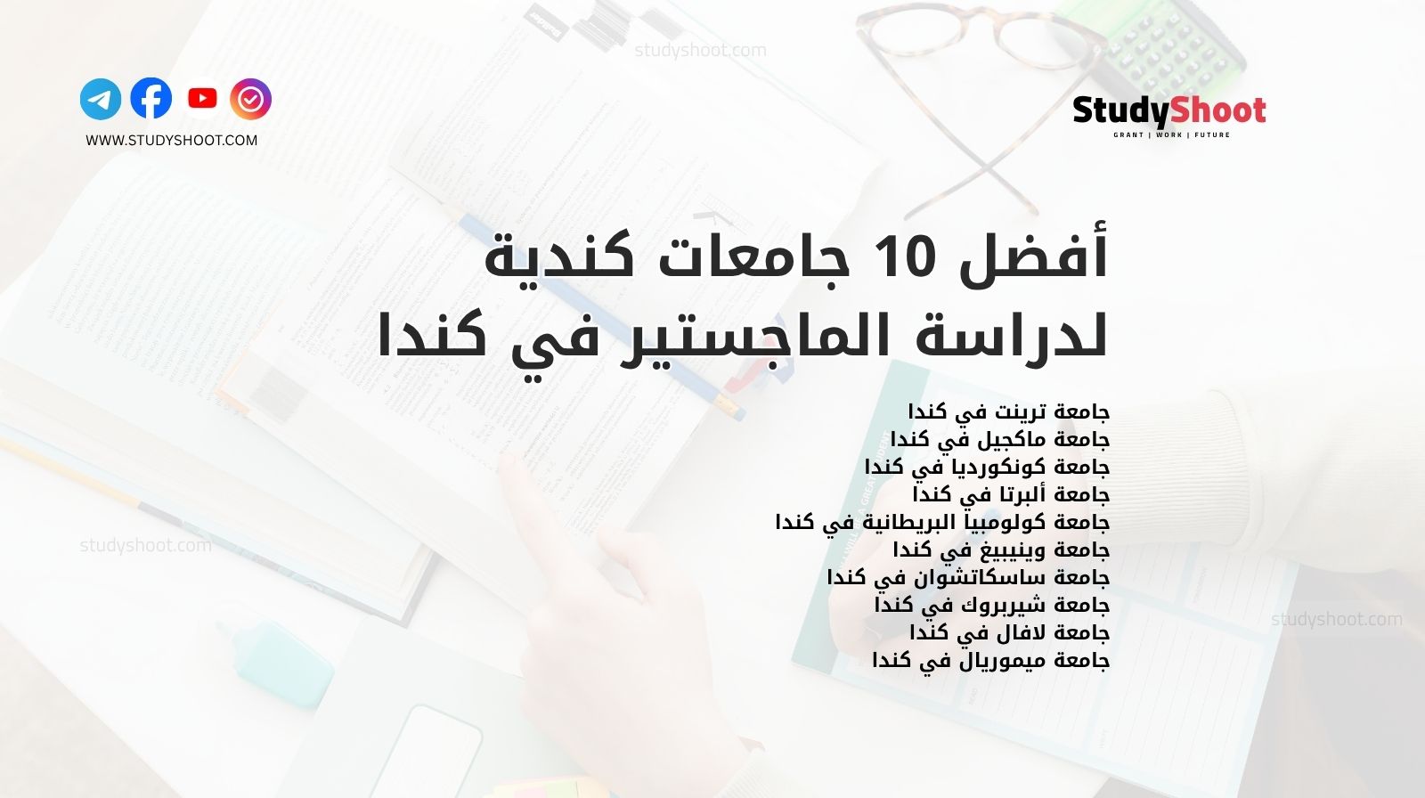 أفضل 10 جامعات كندية لدراسة الماجستير في كندا