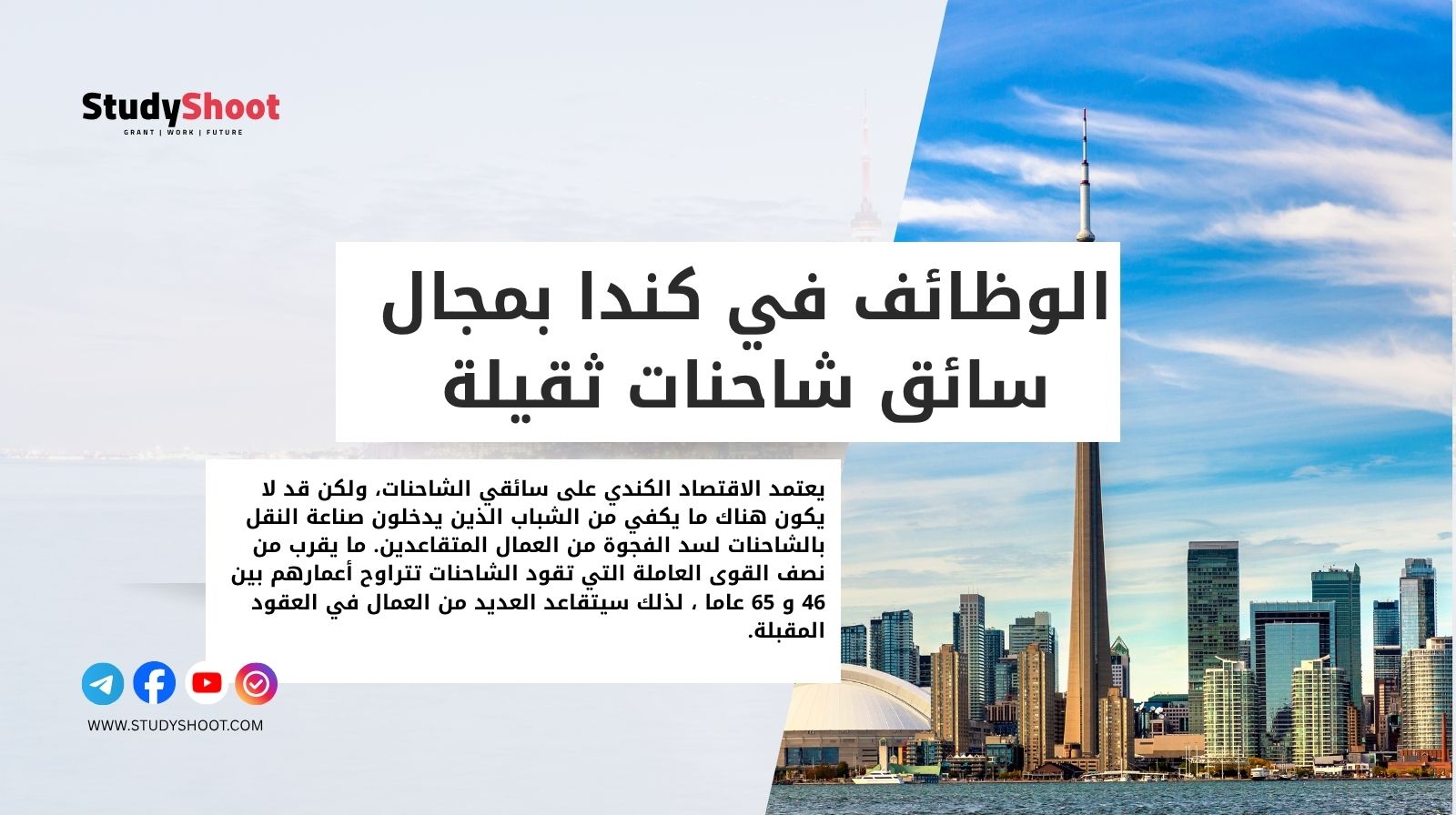 الوظائف في كندا بمجال سائق شاحنات ثقيلة