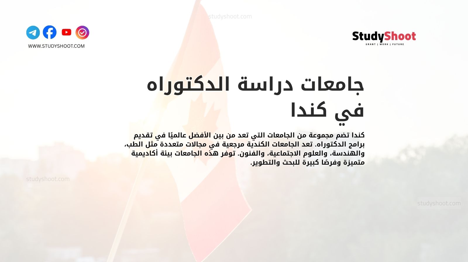 جامعات دراسة الدكتوراه في كندا