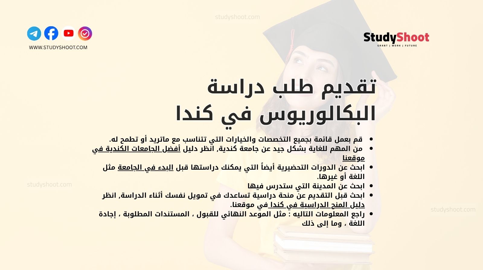 تقديم طلب دراسة البكالوريوس في كندا