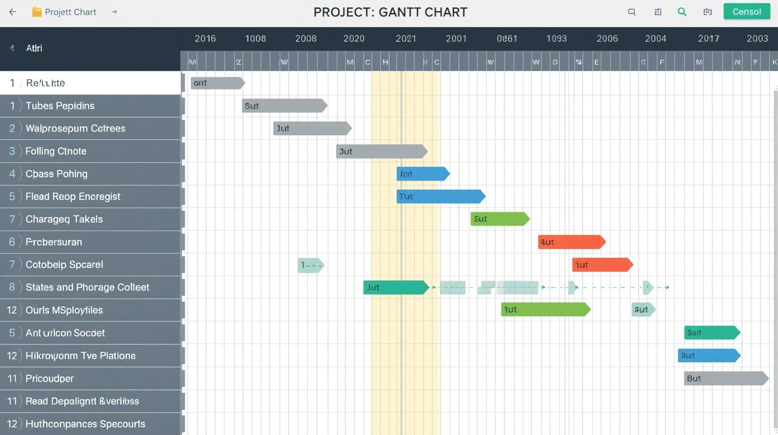 تاريخ مخطط غانت