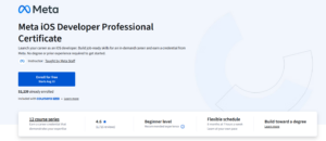 شهادة Meta iOS للمطورين المحترفين