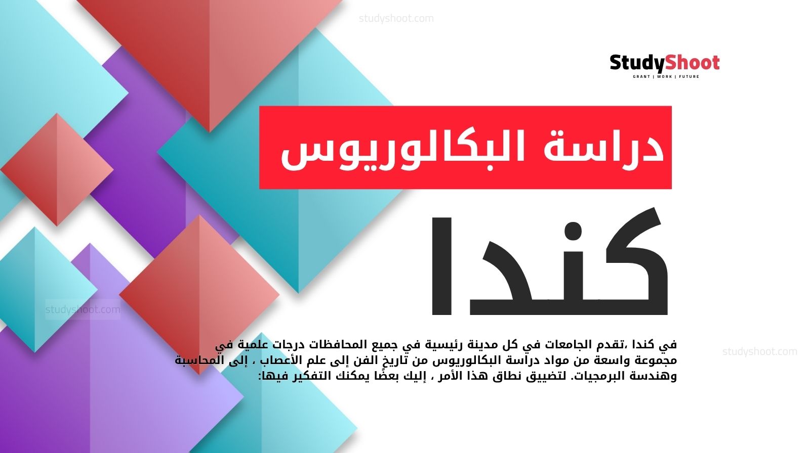 دراسة البكالوريوس في كندا